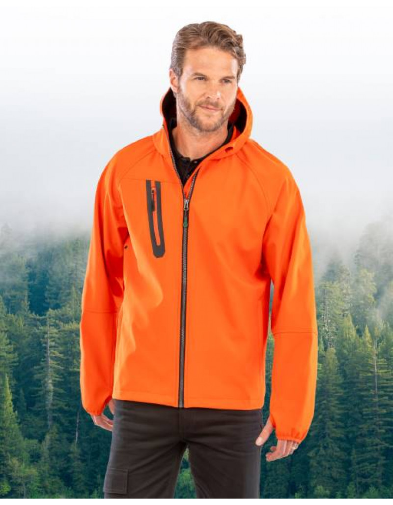 Jachetă softshell unisex cu 3 straturi și glugă